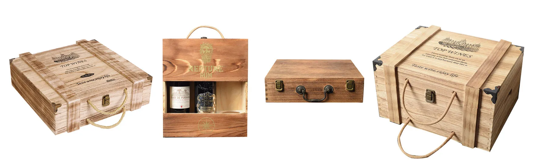 Tung Wood Wine Box Packaging