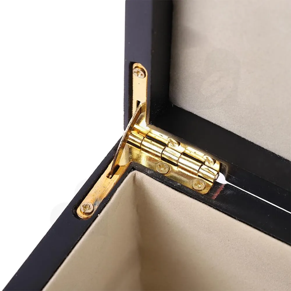 Gold Foil Stamped Wine Box Kit With Handle Side View Five