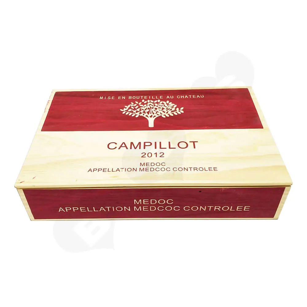 Personalizable Wine Box Six Pack Side View Three