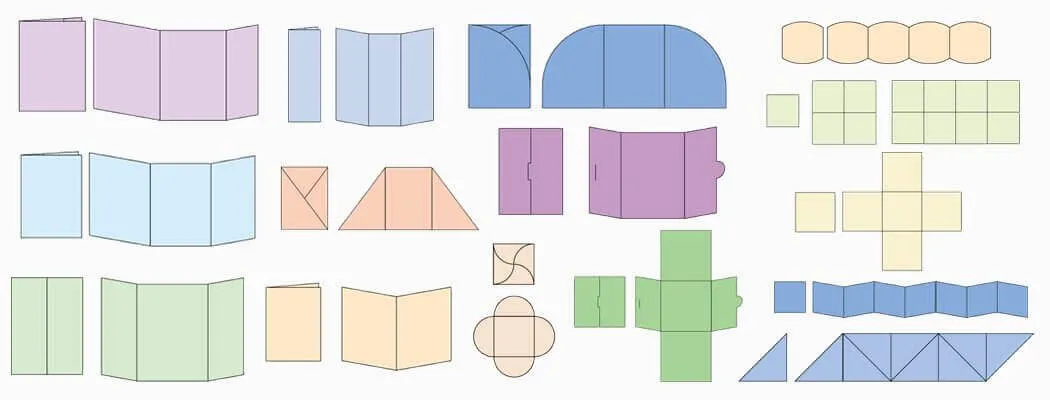 15 types of folding printed booklets