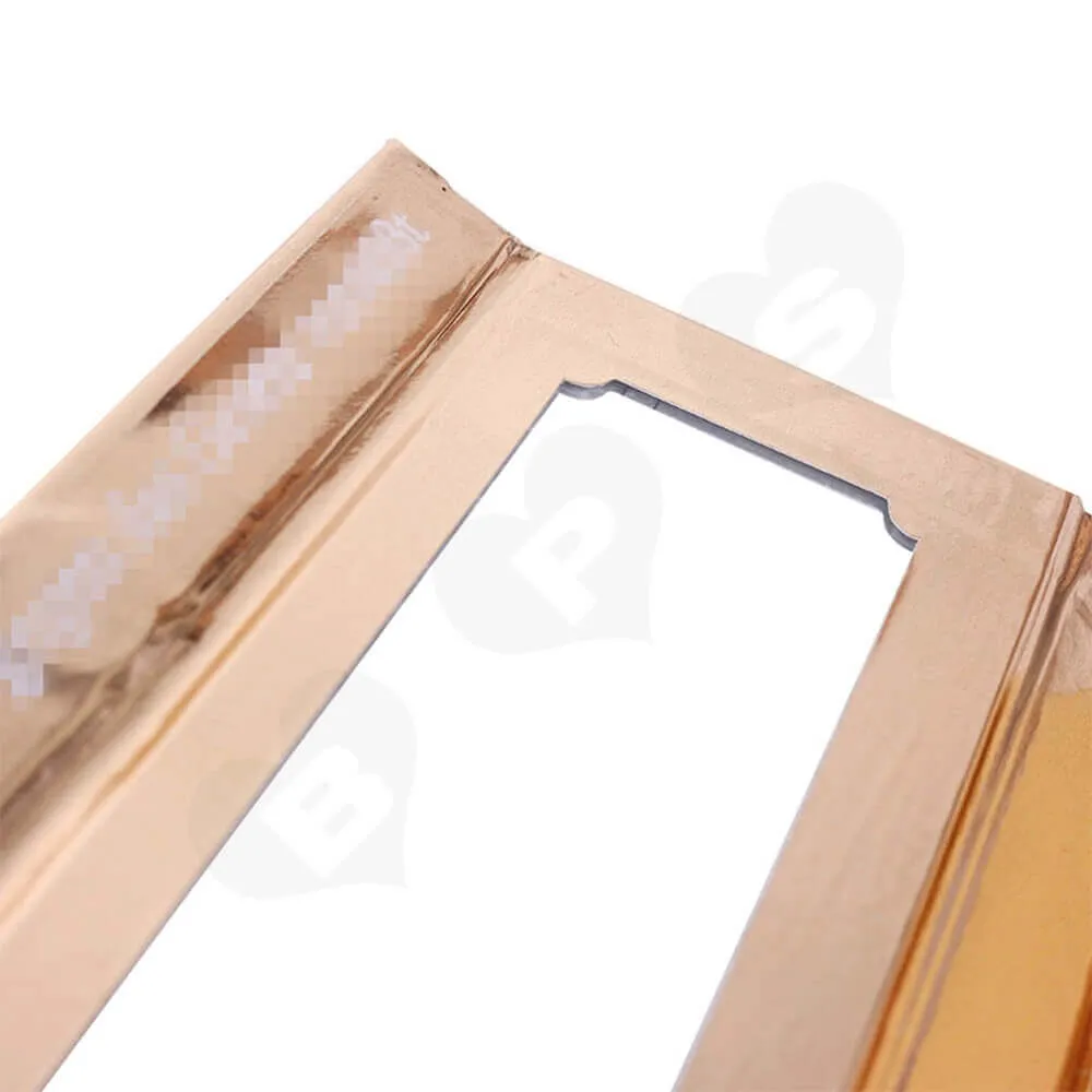 Branded Metallic Gift Box For Eyelash Packaging Side View Four