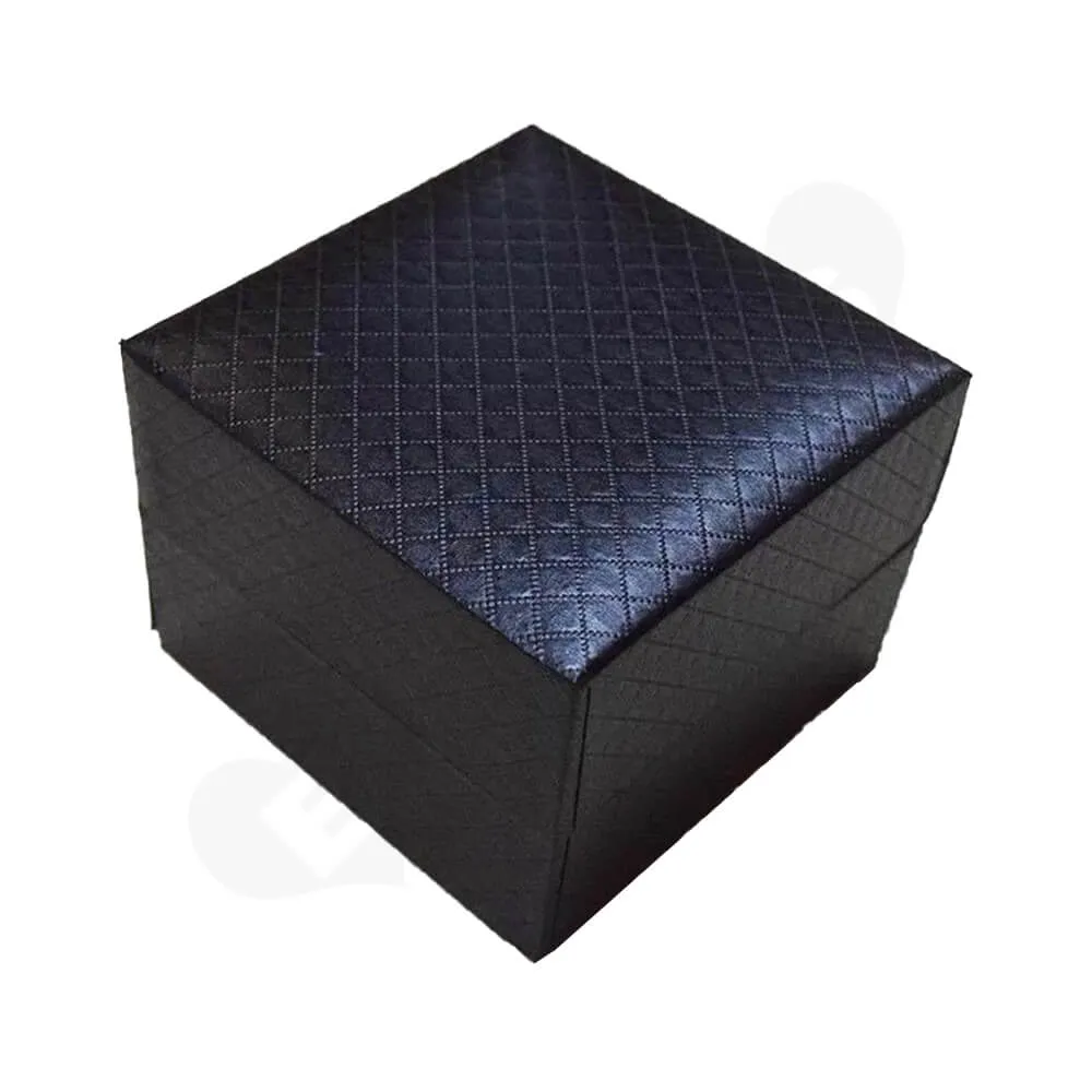 Cardboard Box Diamond Pattern For Watch Side View Four