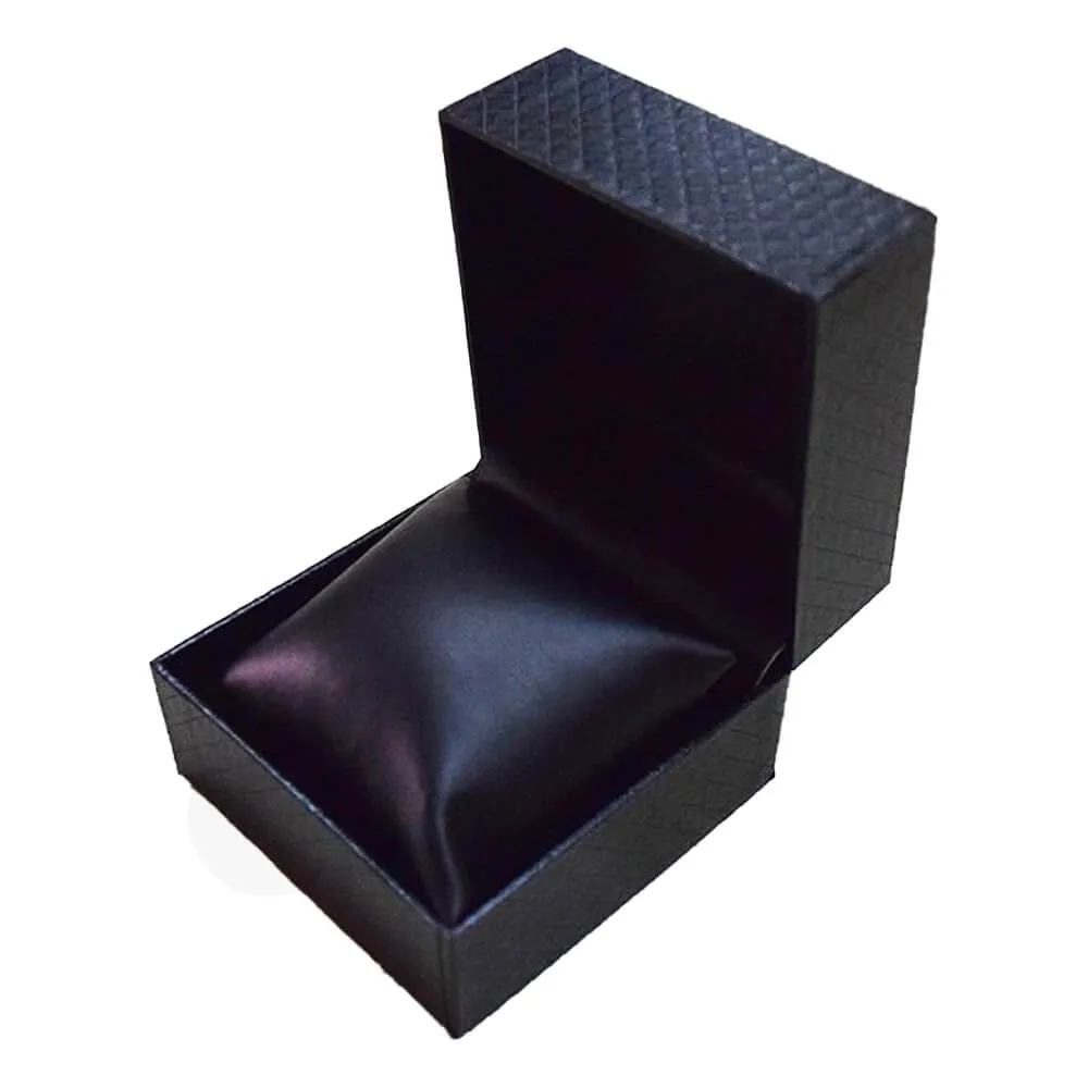 Cardboard Box Diamond Pattern For Watch Side View One