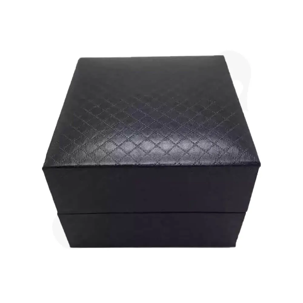 Cardboard Box Diamond Pattern For Watch Side View Two