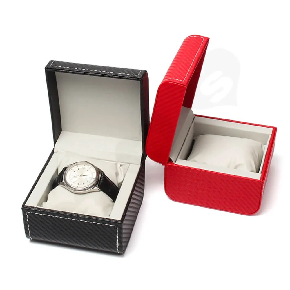 Cardboard Packaging Box With Pattern For Luxury Watch Side View Three
