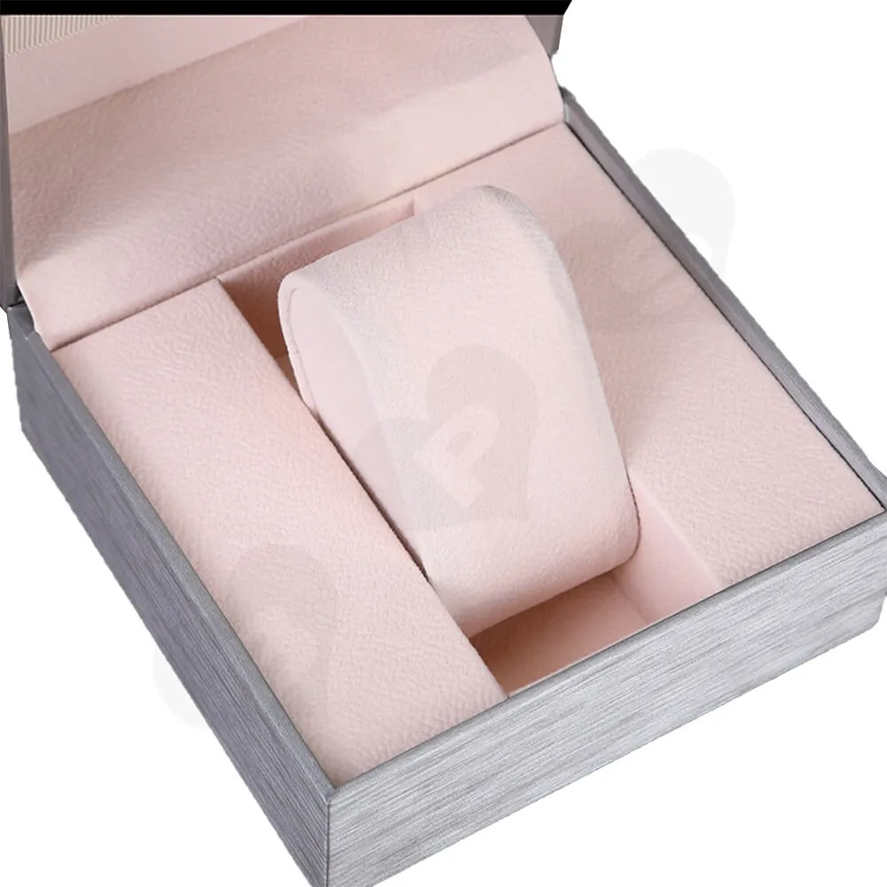 Cardboard Silver Specialty Box For Watch Side View Three