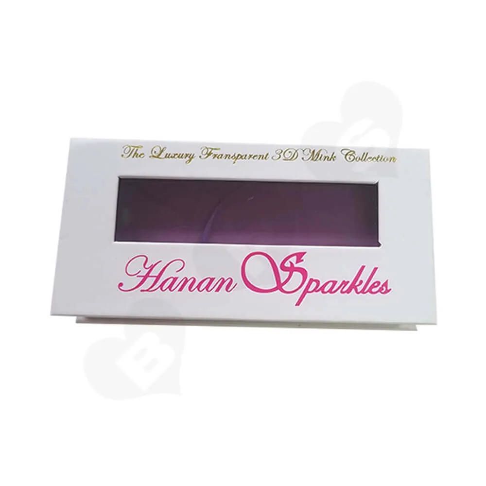 Custom Box Book Shape For Eyelashes Side View One