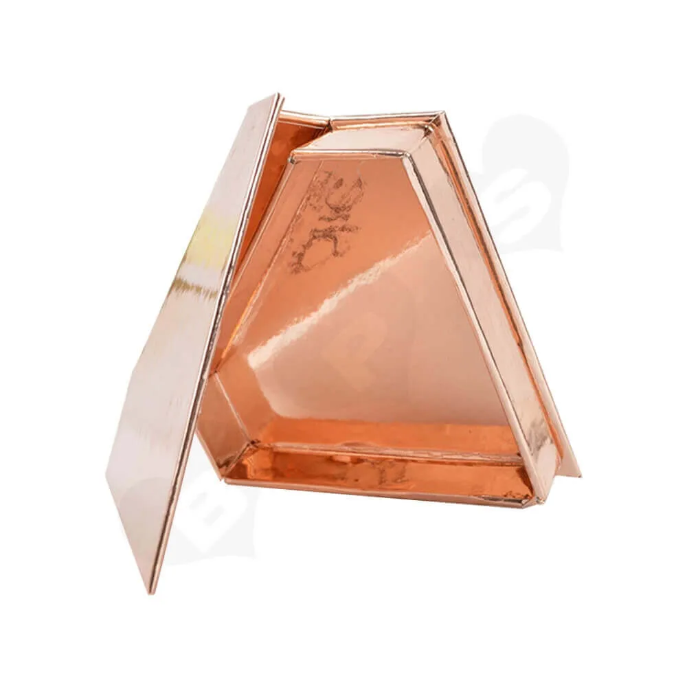 Custom Branded Diamond Shape Box For Eyelash Side View Three