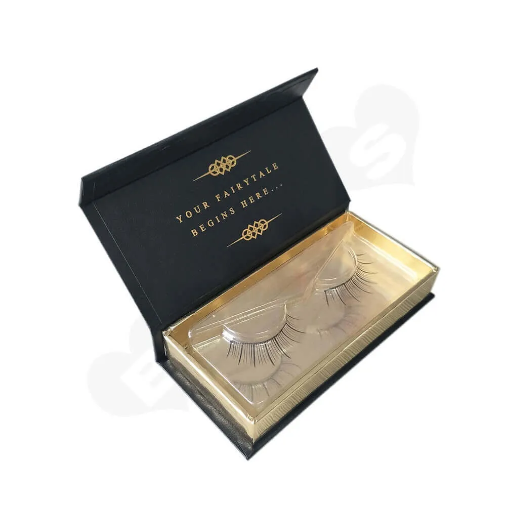 Custom Eyelash Box With Acrylic Insert Side View One