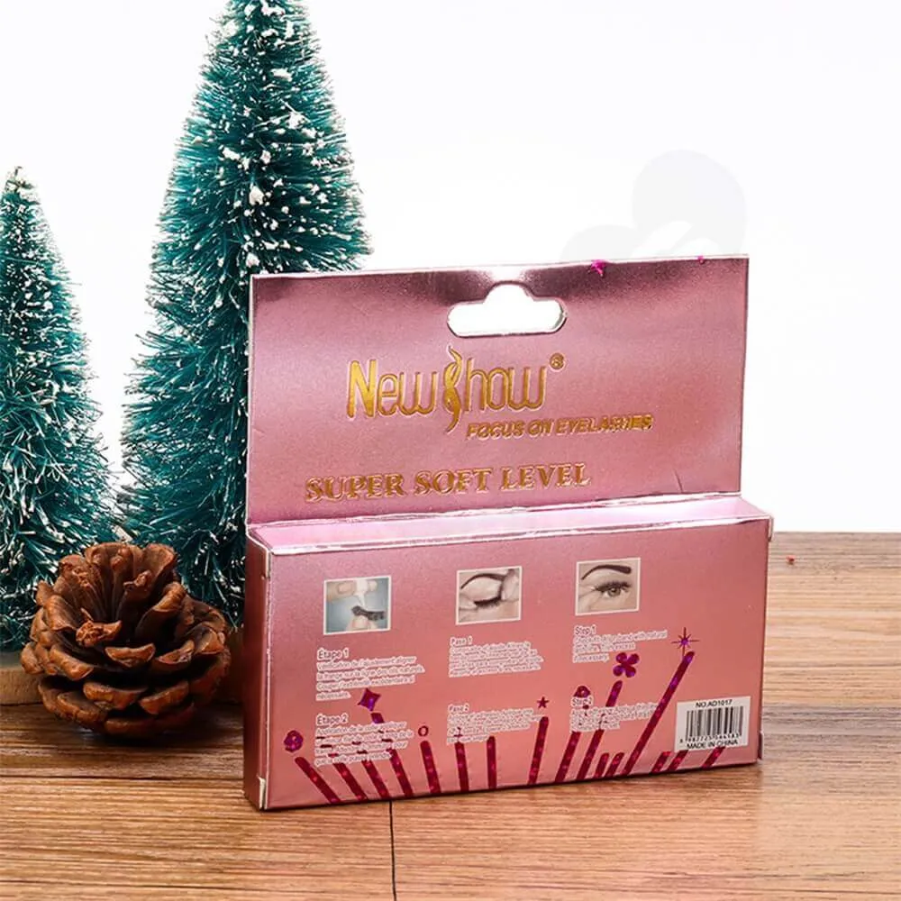 Custom Folding Box With Hangtab For Eyelash Side View Two