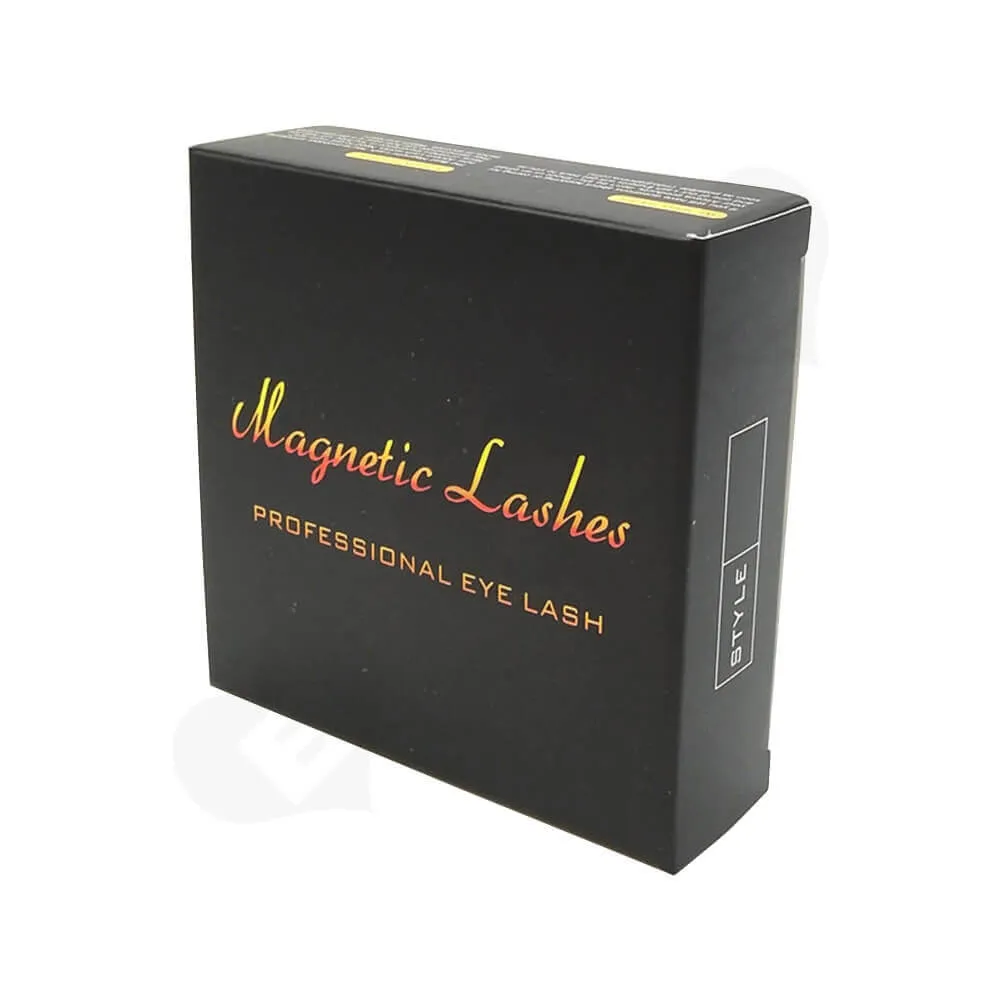 Custom Folding Carton Box For Magnetic Eyelashes Side View One