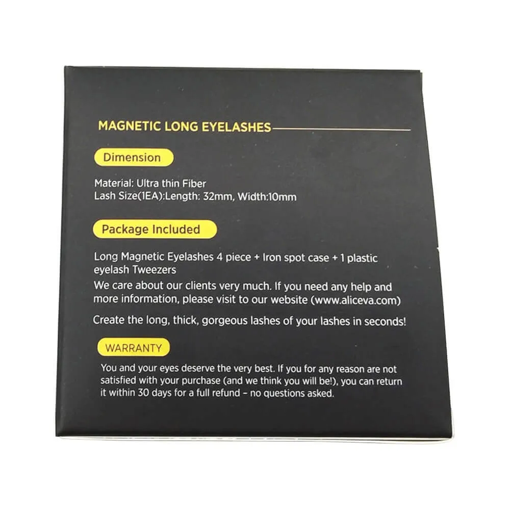 Custom Folding Carton Box For Magnetic Eyelashes Side View Three