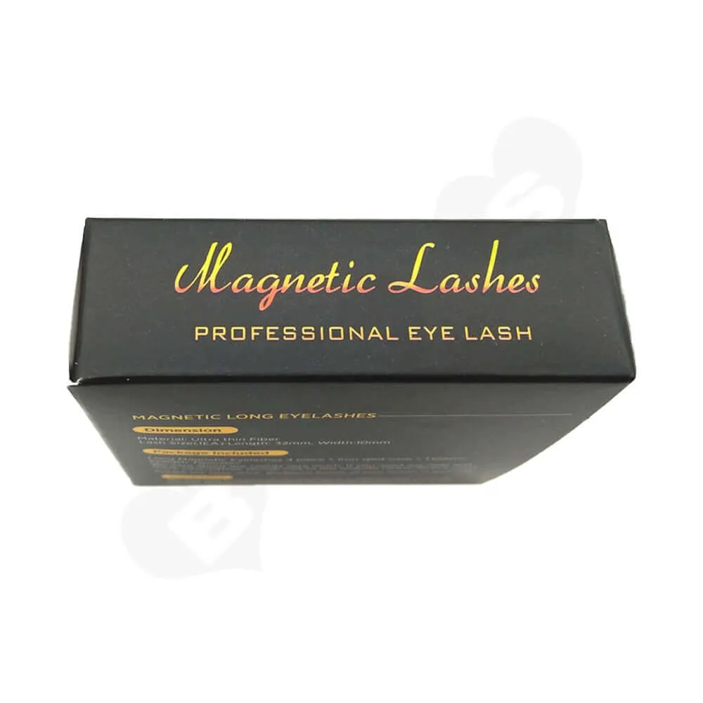 Custom Folding Carton Box For Magnetic Eyelashes Side View Two