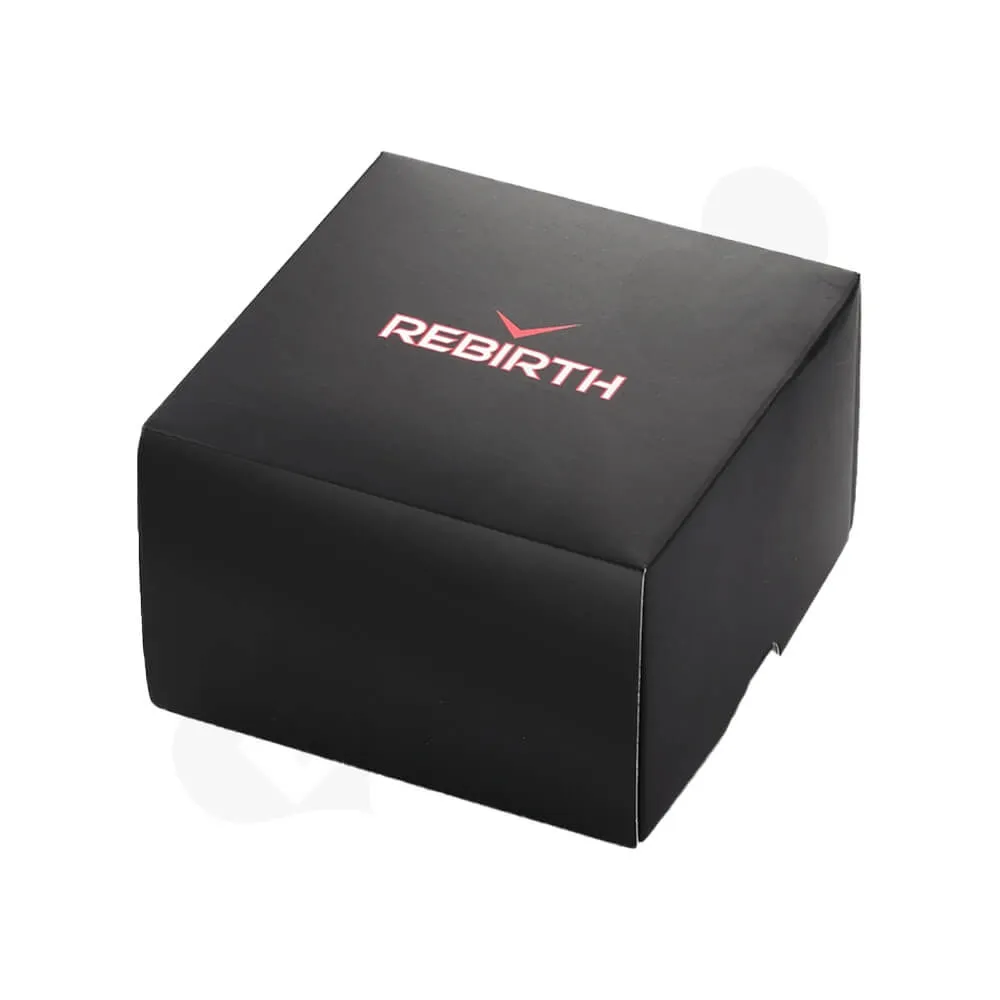 Custom Folding Carton For Watch With Leather Pillow Cushion Side View Two