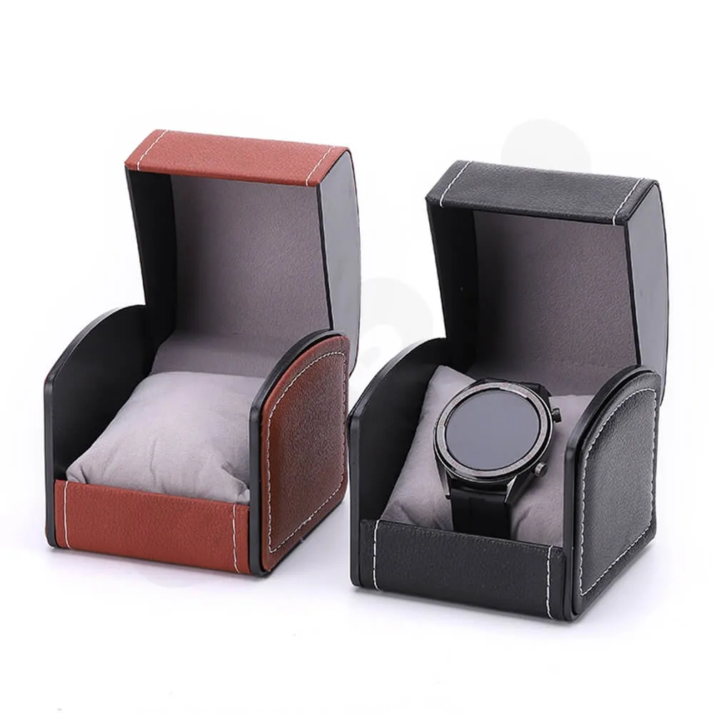 Custom Logo Printing Watch Box Unique Shape Side View One