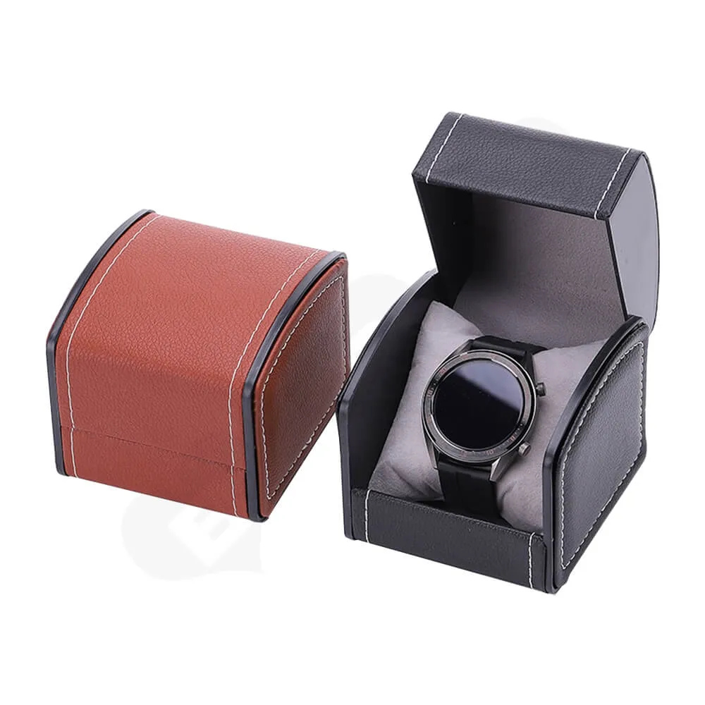 Custom Logo Printing Watch Box Unique Shape Side View Six