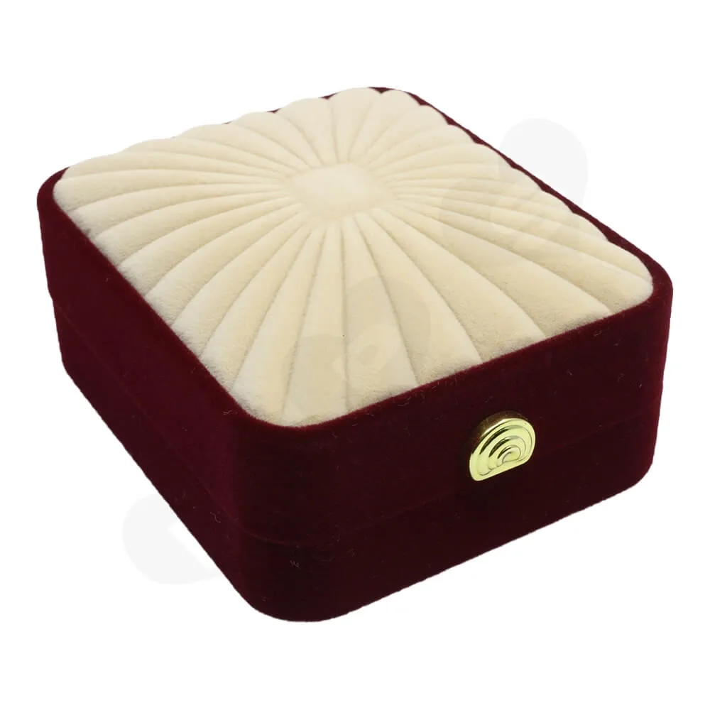 Custom Logo Velvet Box For Watch Side View Two