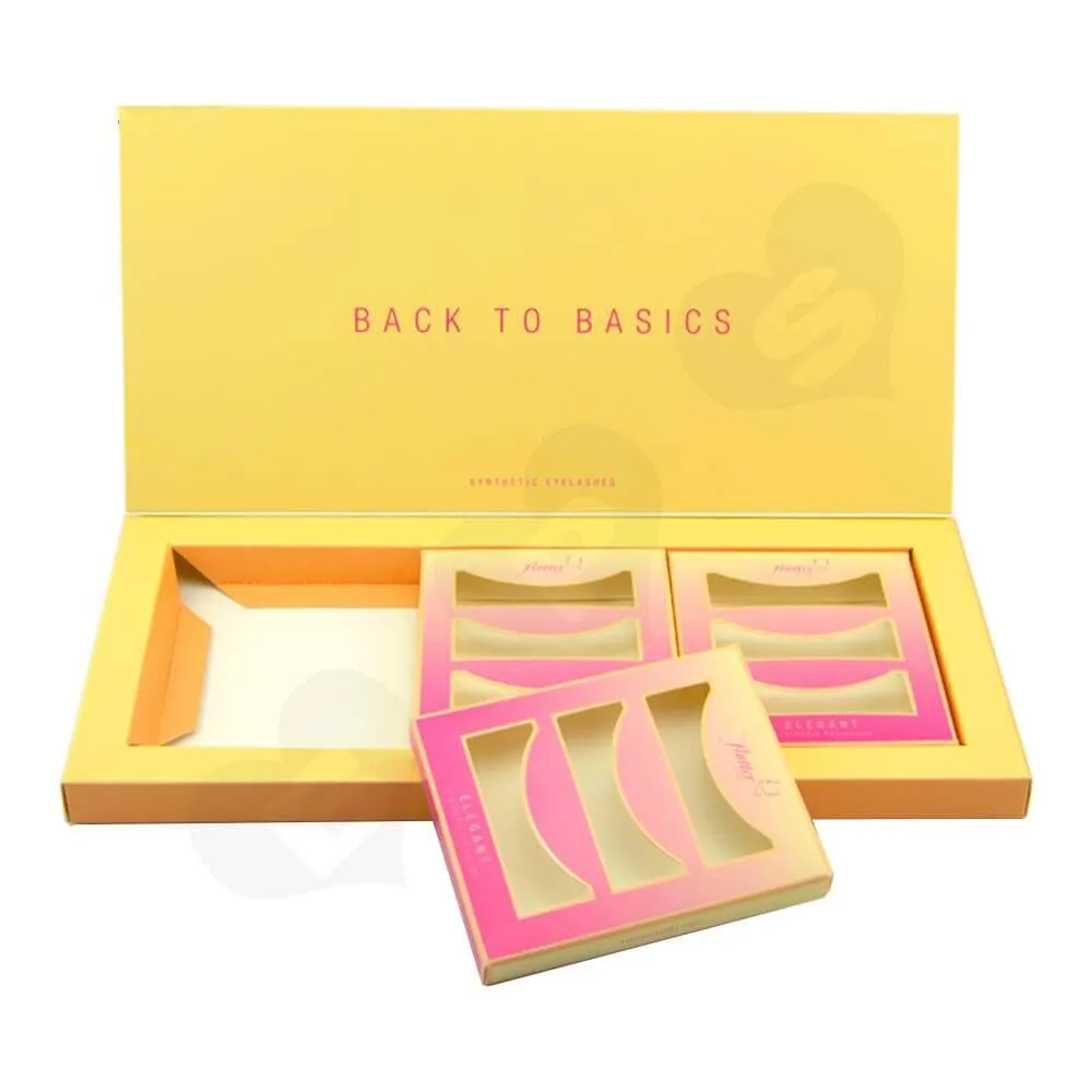 Custom Made Eyelash Display Carton Box Side View Two