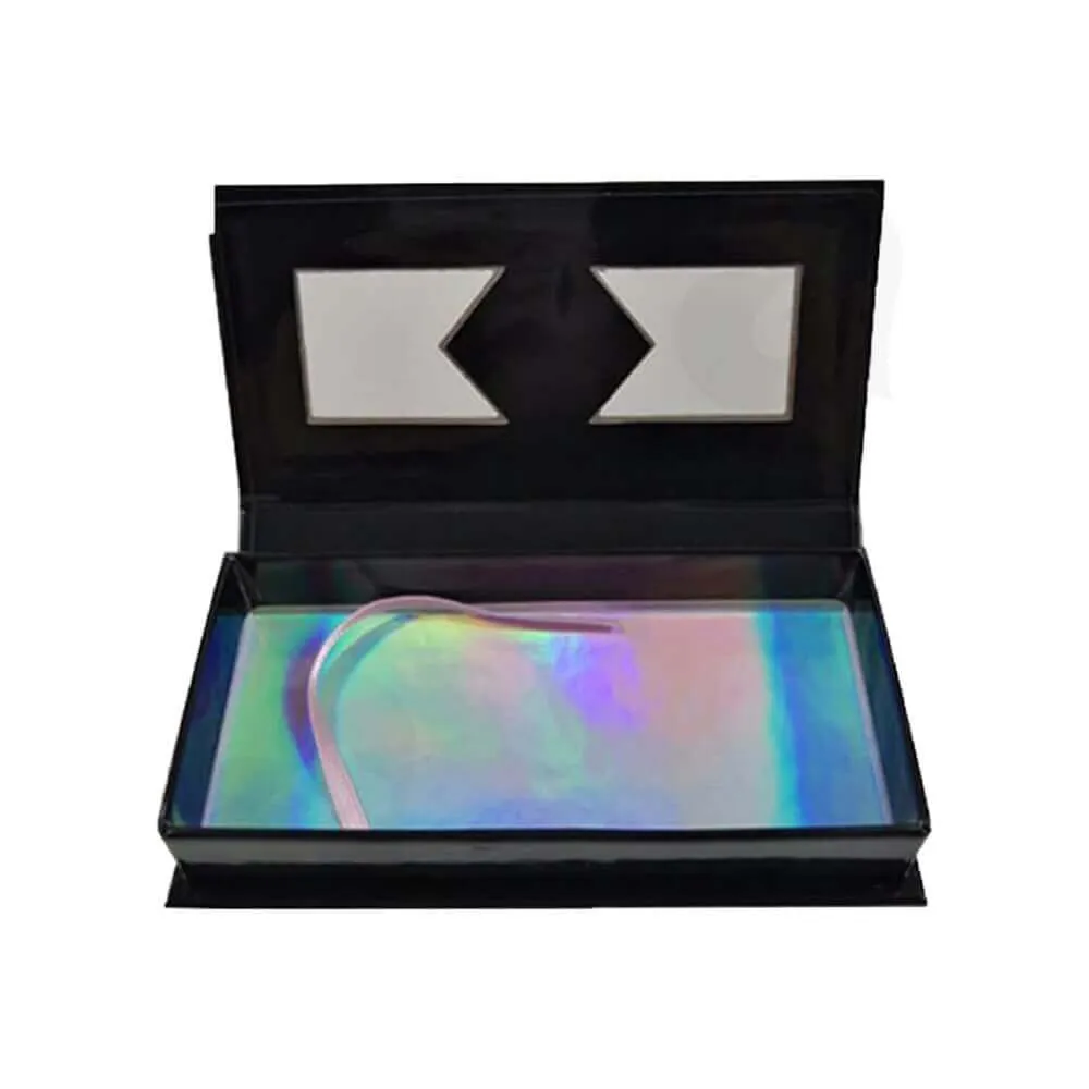 Custom Magnetic Closure Eyelash Packaging Box Side View Four