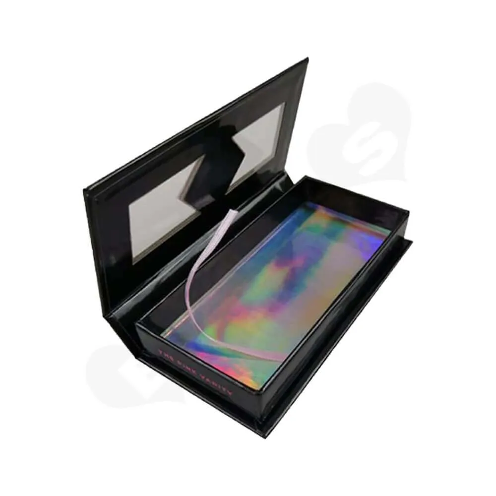 Custom Magnetic Closure Eyelash Packaging Box Side View One