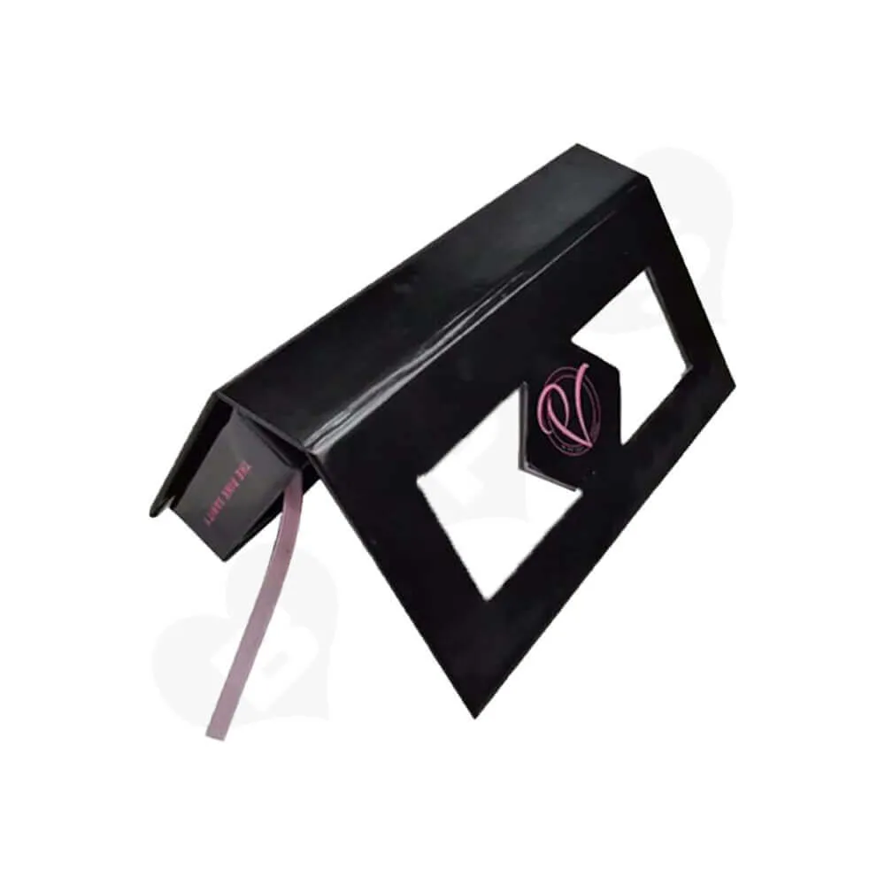 Custom Magnetic Closure Eyelash Packaging Box Side View Two