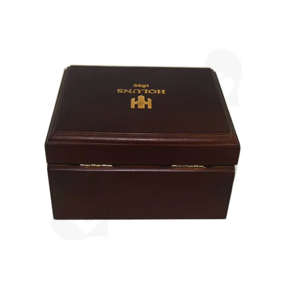 Custom Painted Timber Box With Insert For Wrist Watch Side View Four