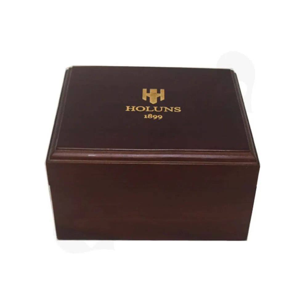 Custom Painted Timber Box With Insert For Wrist Watch Side View Two