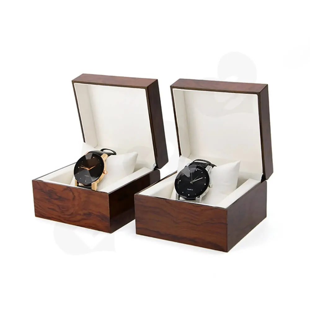 Custom Painted Timber Watch Box Side View One