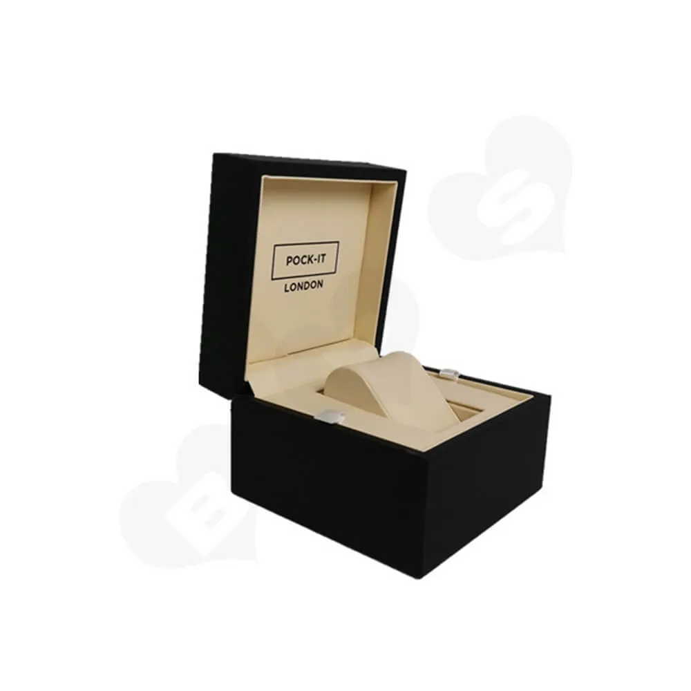 Custom Printed Cardboard Box For Watch Side View One