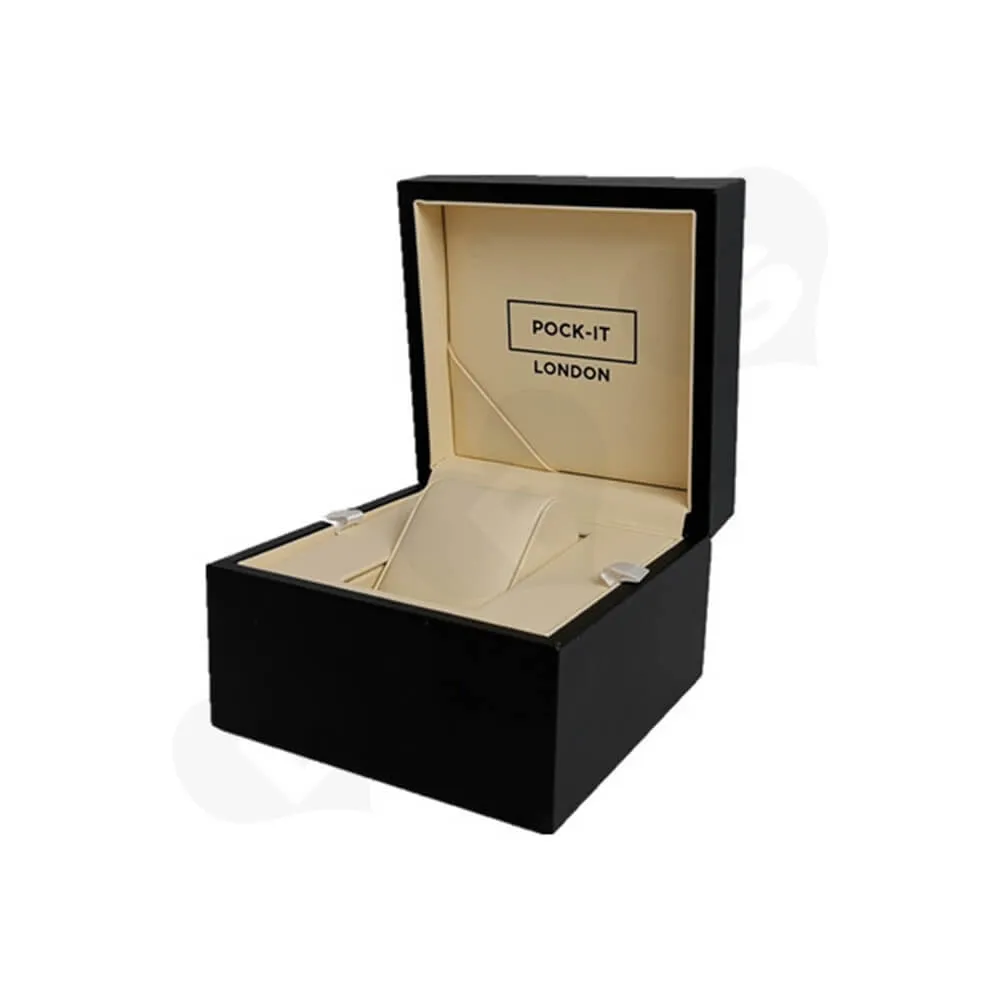 Custom Printed Cardboard Box For Watch Side View Two