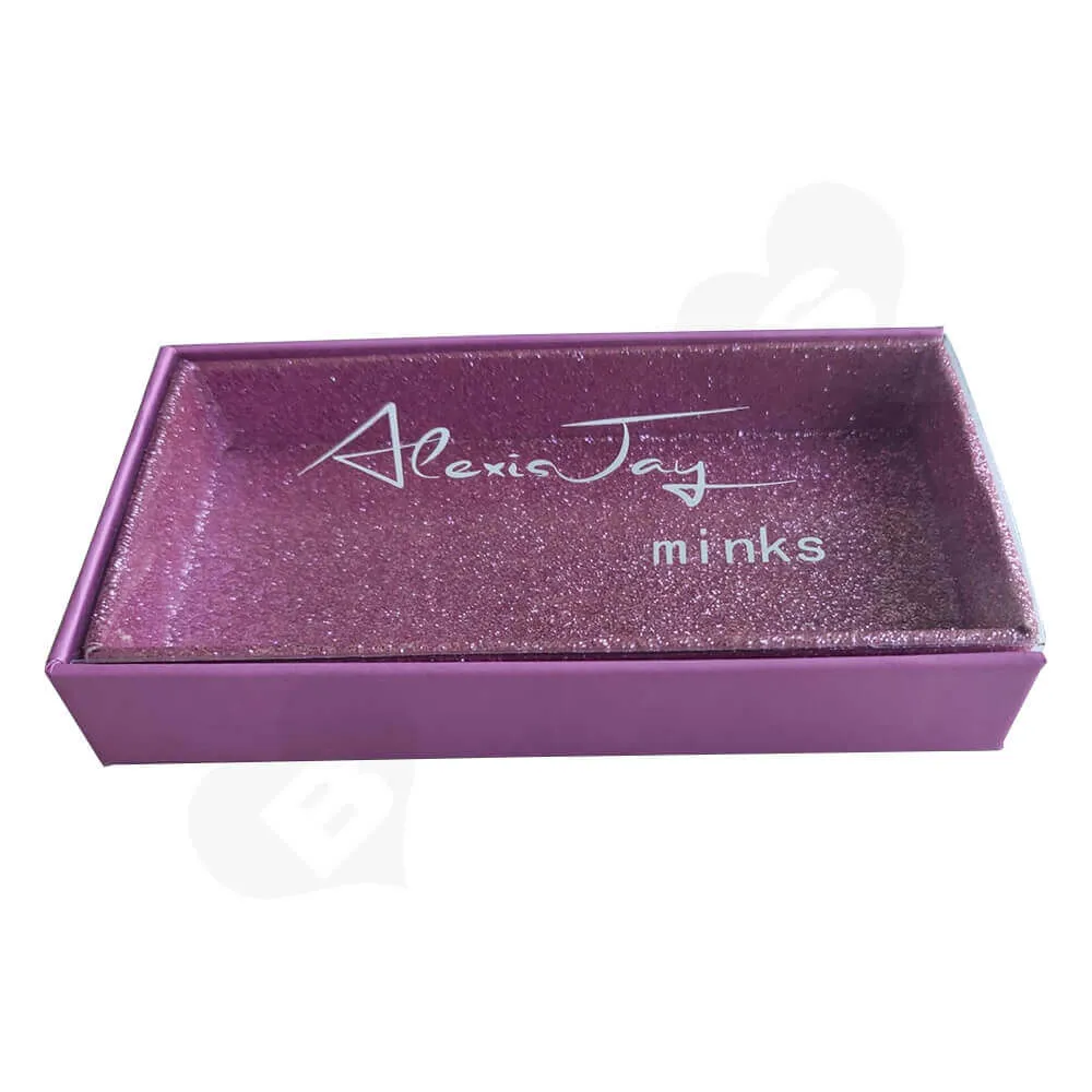 Custom Printed Drawer Box For Eyelashes Side View Five