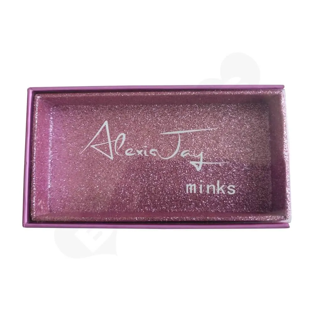 Custom Printed Drawer Box For Eyelashes Side View One