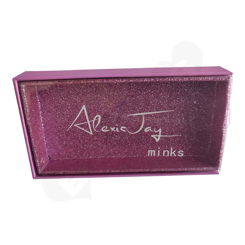 Custom Printed Drawer Box For Eyelashes Side View Two