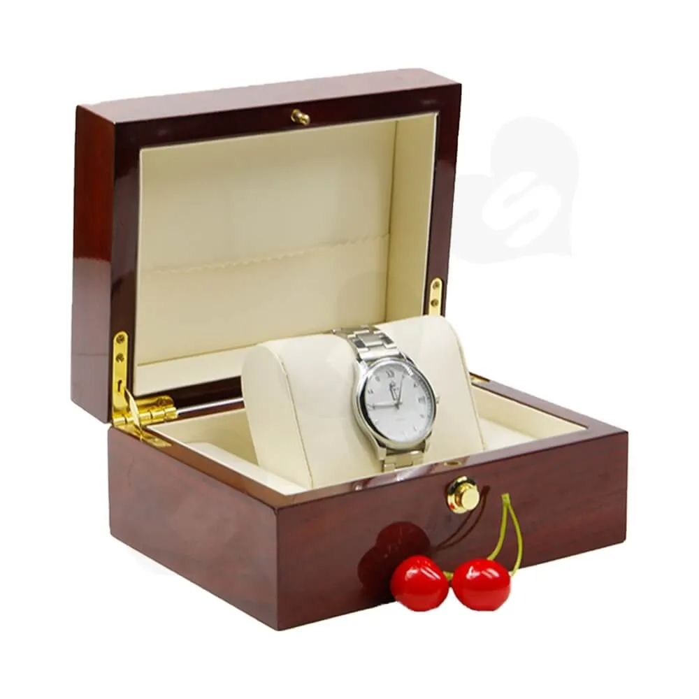 Custom Printed Wooden Box For Watch Side View Five