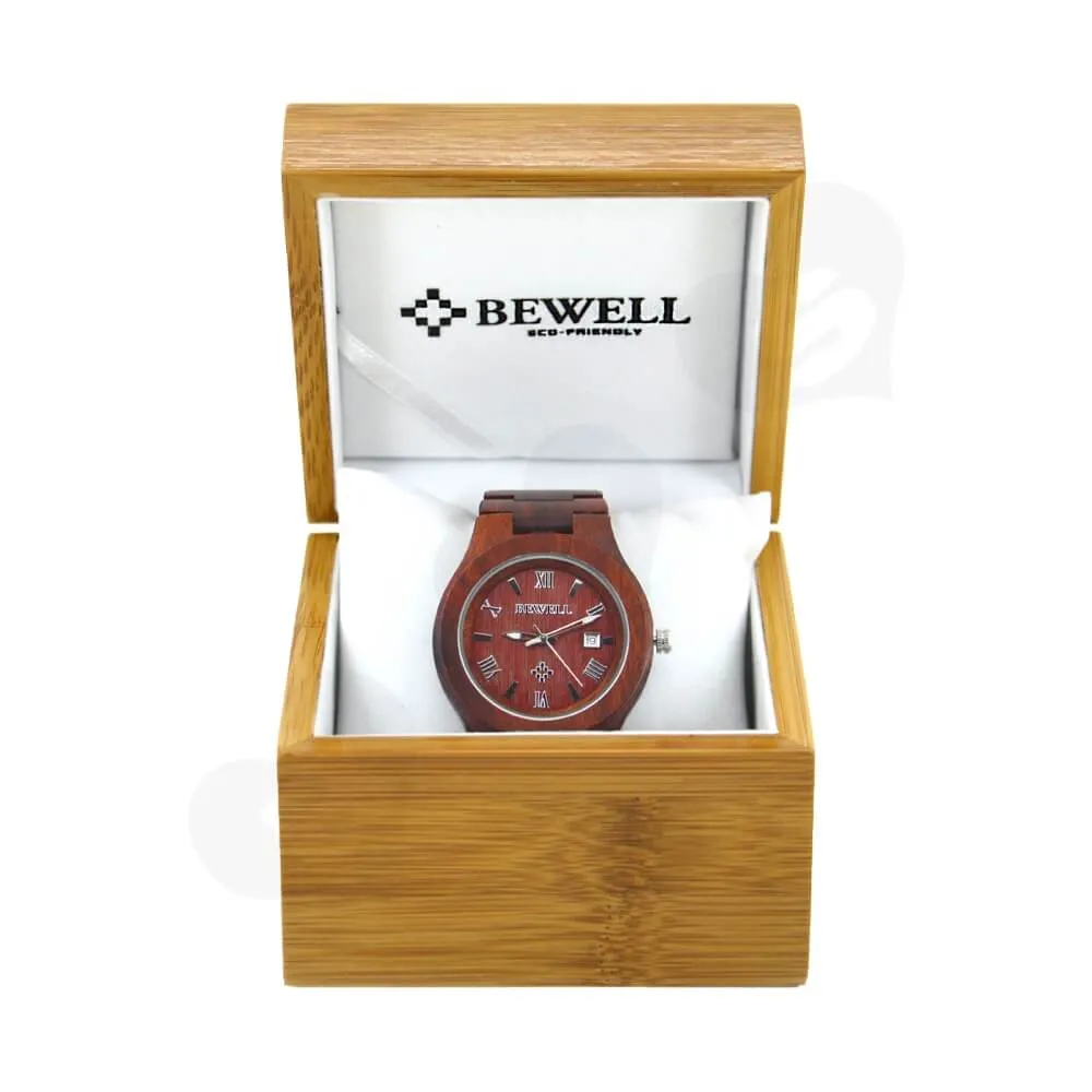Custom Printed Wooden Case Box For Watch Side View Two