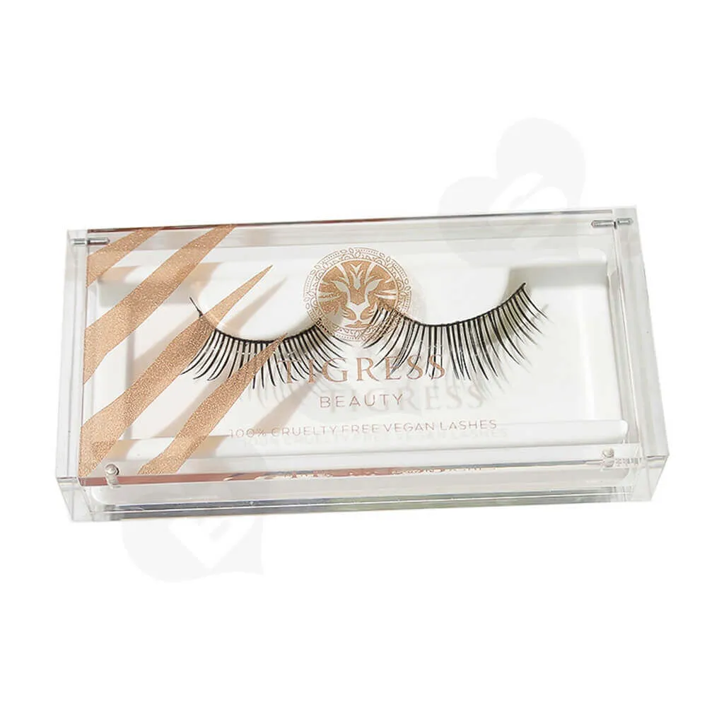 Custom Printing Acrylic Eyelash Box Side View Two