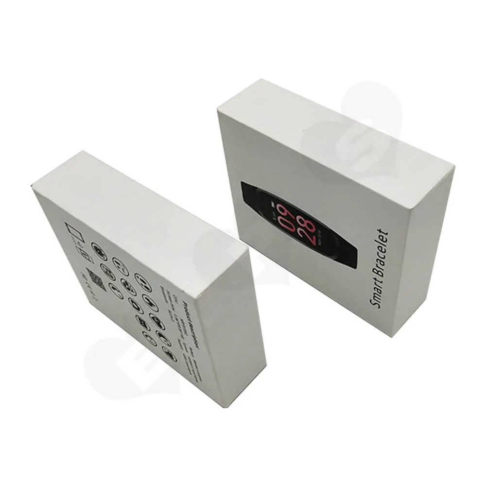 Custom Rigid Box For Smart Bracelet Watch Side View Four