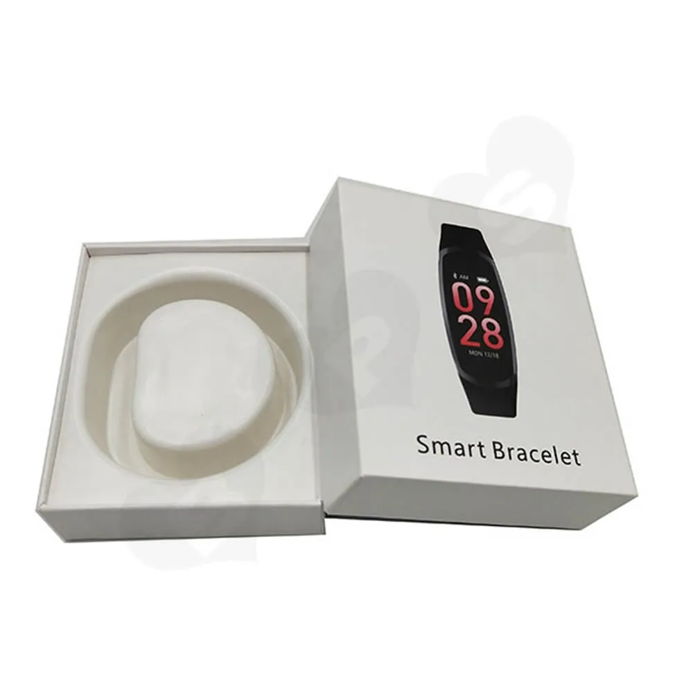 Custom Rigid Box For Smart Bracelet Watch Side View One
