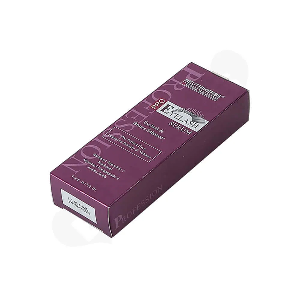 Custom Tuck End Folding Carton Box For Eyelash Side View Two