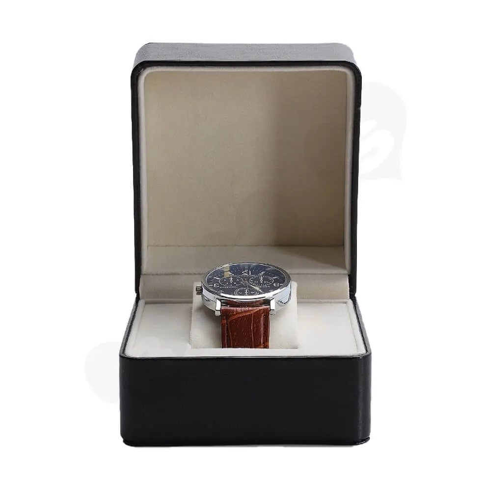 Customizable Faux Leather Box For Luxury Watch Side View Five