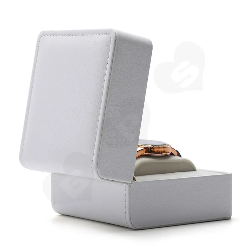 Customizable Faux Leather Box For Luxury Watch Side View Three