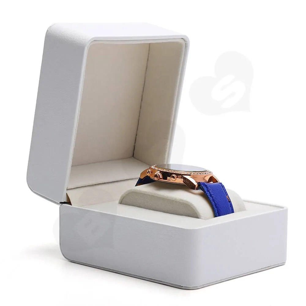 Customizable Faux Leather Box For Luxury Watch Side View Two