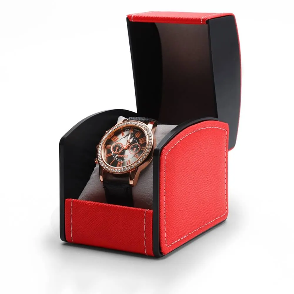 Customized Cardboard Box With Faux Leather For Women Side View Three
