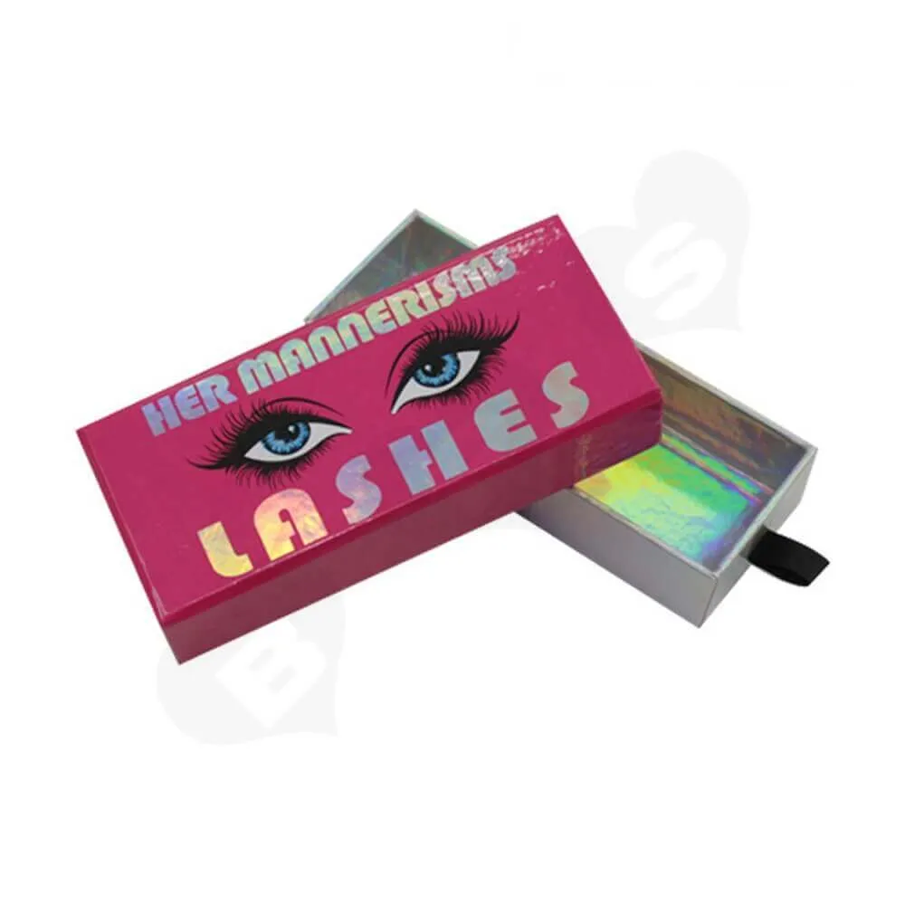 Customized Laser Printed Gift Box For Eyelashes Side View Four
