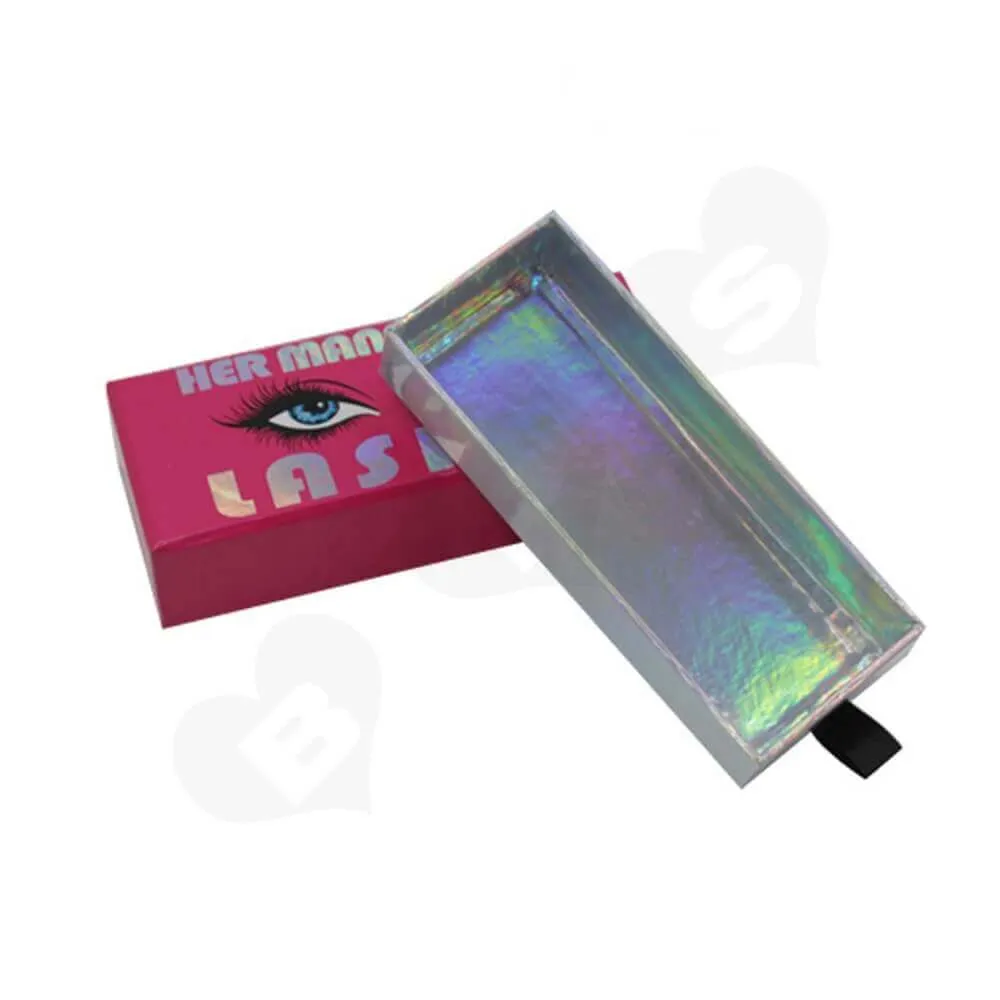 Customized Laser Printed Gift Box For Eyelashes Side View Three