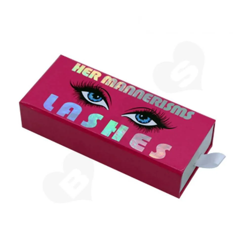 Customized Laser Printed Gift Box For Eyelashes Side View Two