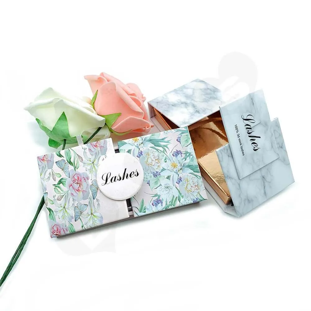 Double Sided Opening Eyelash Box Side View One