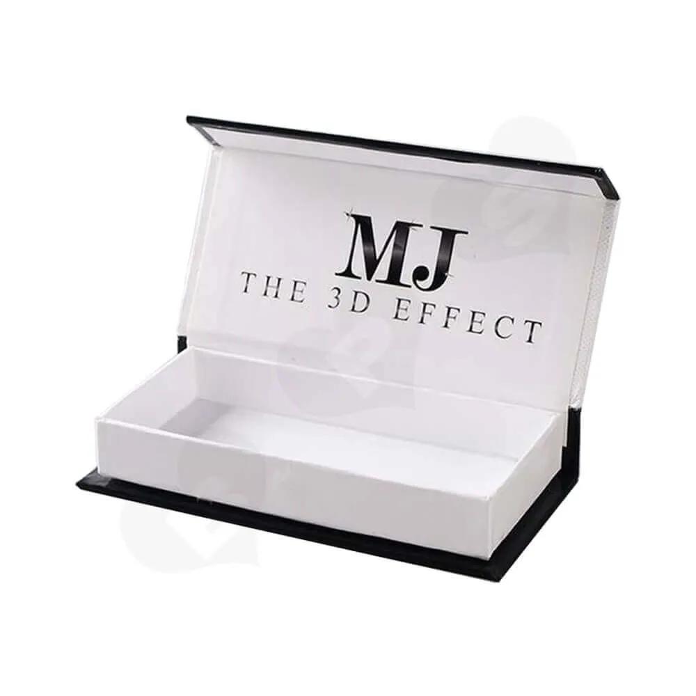 Double Sided Printing Eyelash Gift Box Packaging Side View Three
