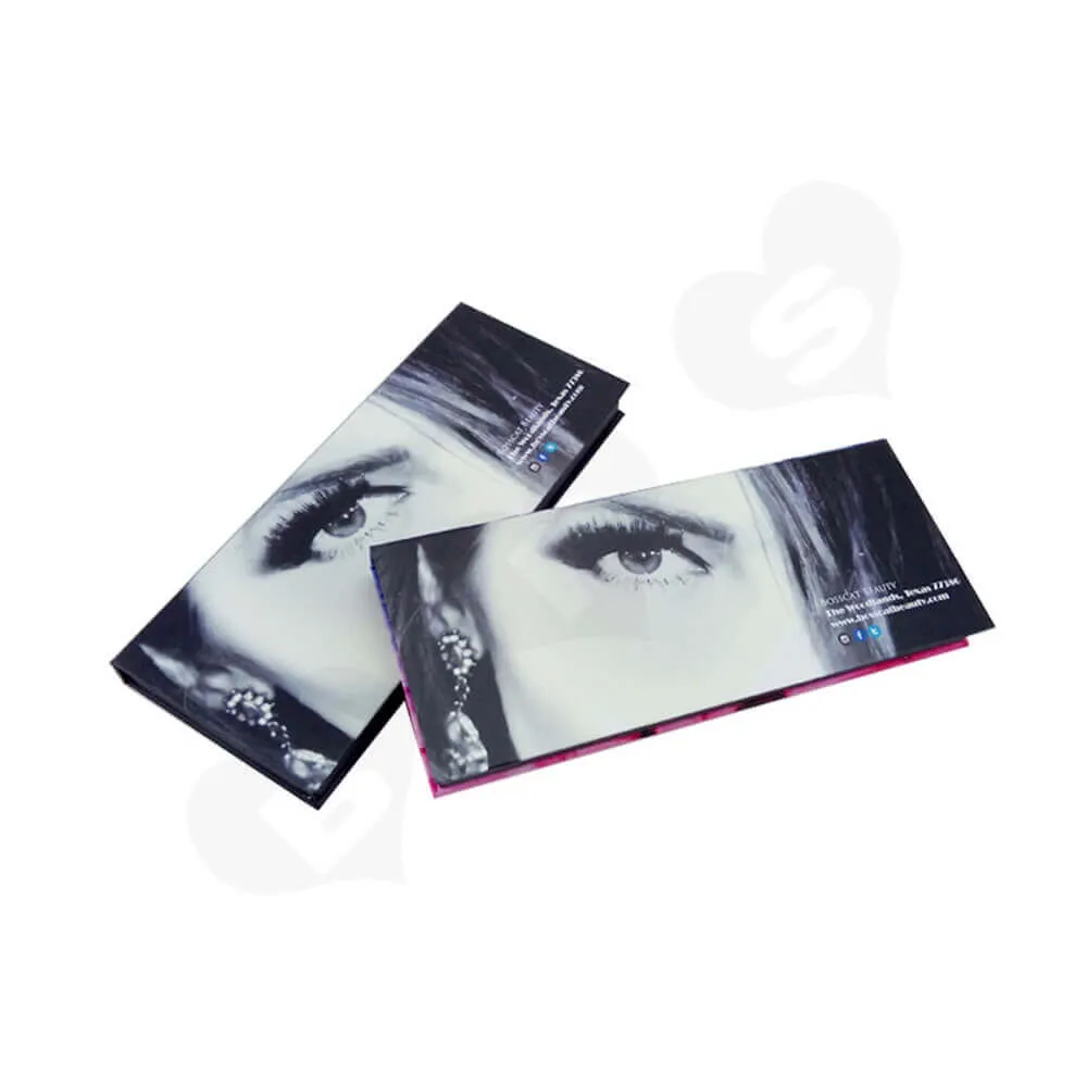 Double Sided Printing Gift Box For Eyelashes Side View One