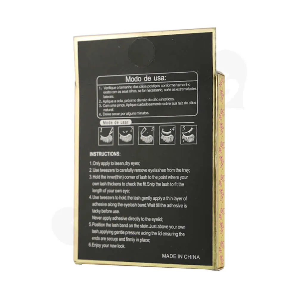 Eyelash Kits Packaging Box Side View Four